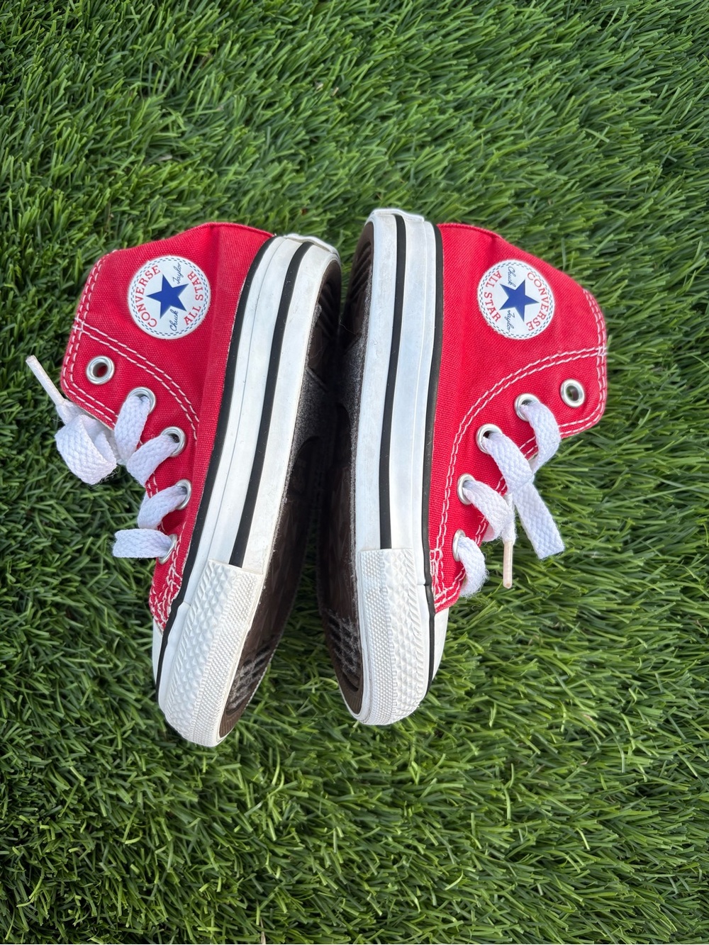 Converse Kids Red high top Sneakers Size 5c toddler